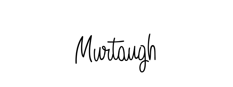 Design your own signature with our free online signature maker. With this signature software, you can create a handwritten (Angelique-Rose-font-FFP) signature for name Murtaugh. Murtaugh signature style 5 images and pictures png