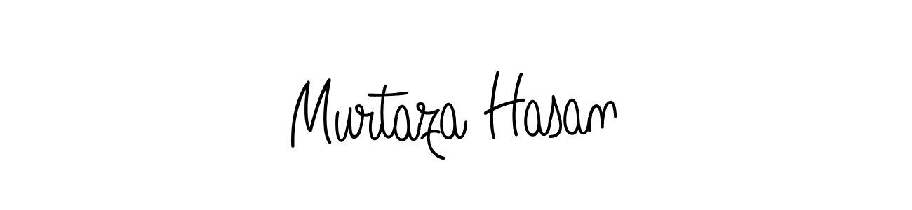 How to make Murtaza Hasan name signature. Use Angelique-Rose-font-FFP style for creating short signs online. This is the latest handwritten sign. Murtaza Hasan signature style 5 images and pictures png