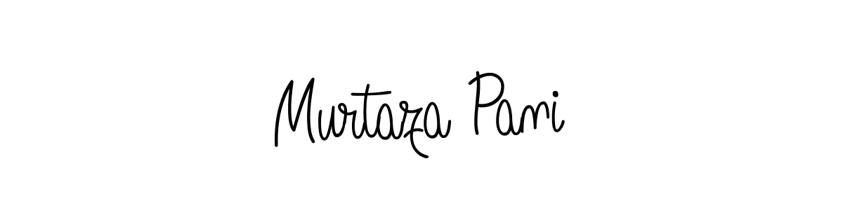 The best way (Angelique-Rose-font-FFP) to make a short signature is to pick only two or three words in your name. The name Murtaza Pani include a total of six letters. For converting this name. Murtaza Pani signature style 5 images and pictures png