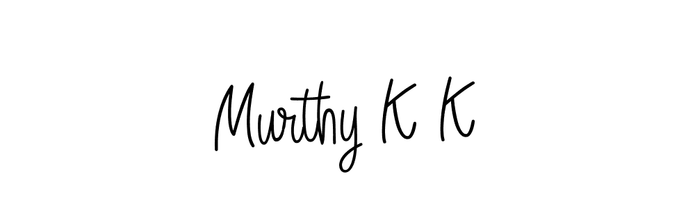 The best way (Angelique-Rose-font-FFP) to make a short signature is to pick only two or three words in your name. The name Murthy K K include a total of six letters. For converting this name. Murthy K K signature style 5 images and pictures png