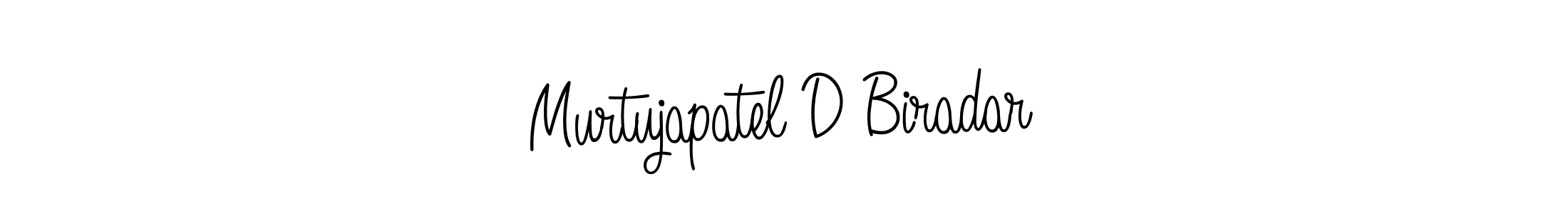 Design your own signature with our free online signature maker. With this signature software, you can create a handwritten (Angelique-Rose-font-FFP) signature for name Murtujapatel D Biradar. Murtujapatel D Biradar signature style 5 images and pictures png