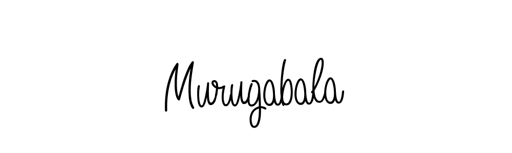 You should practise on your own different ways (Angelique-Rose-font-FFP) to write your name (Murugabala) in signature. don't let someone else do it for you. Murugabala signature style 5 images and pictures png