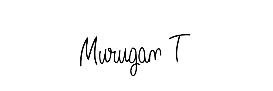 Use a signature maker to create a handwritten signature online. With this signature software, you can design (Angelique-Rose-font-FFP) your own signature for name Murugan T. Murugan T signature style 5 images and pictures png