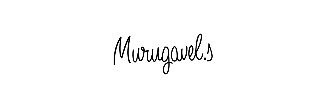 How to make Murugavel.s name signature. Use Angelique-Rose-font-FFP style for creating short signs online. This is the latest handwritten sign. Murugavel.s signature style 5 images and pictures png