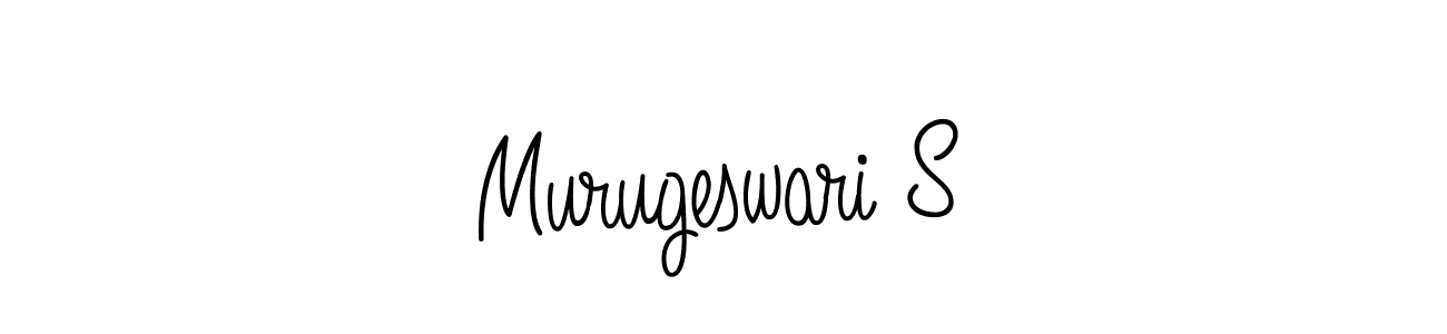 How to Draw Murugeswari S signature style? Angelique-Rose-font-FFP is a latest design signature styles for name Murugeswari S. Murugeswari S signature style 5 images and pictures png