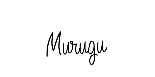 You should practise on your own different ways (Angelique-Rose-font-FFP) to write your name (Murugu) in signature. don't let someone else do it for you. Murugu signature style 5 images and pictures png