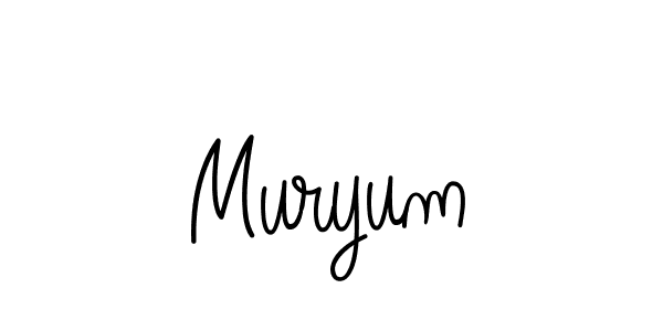 The best way (Angelique-Rose-font-FFP) to make a short signature is to pick only two or three words in your name. The name Muryum include a total of six letters. For converting this name. Muryum signature style 5 images and pictures png