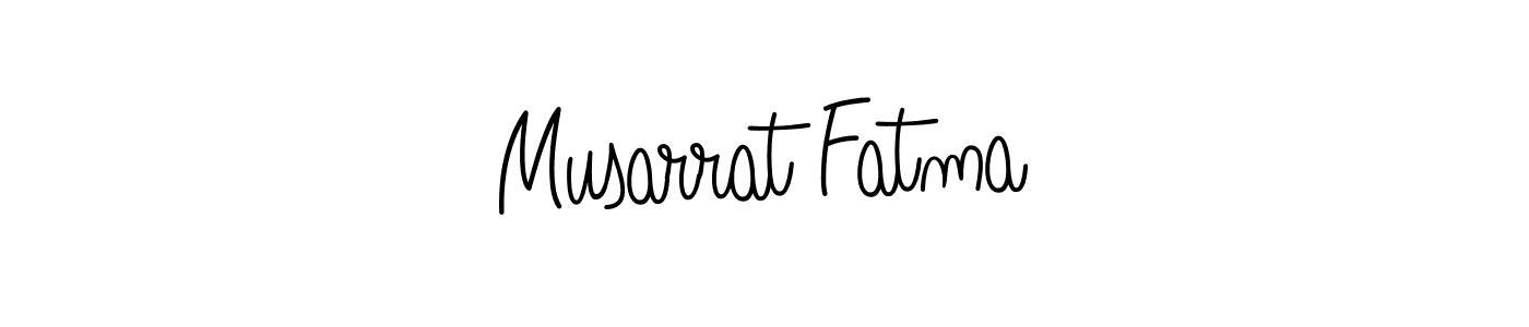 Design your own signature with our free online signature maker. With this signature software, you can create a handwritten (Angelique-Rose-font-FFP) signature for name Musarrat Fatma. Musarrat Fatma signature style 5 images and pictures png