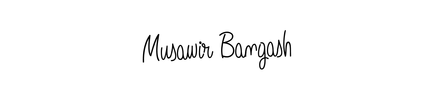 Here are the top 10 professional signature styles for the name Musawir Bangash. These are the best autograph styles you can use for your name. Musawir Bangash signature style 5 images and pictures png