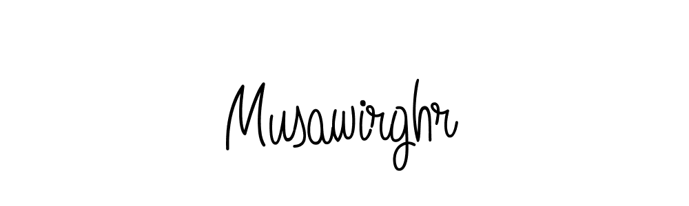 How to make Musawirghr name signature. Use Angelique-Rose-font-FFP style for creating short signs online. This is the latest handwritten sign. Musawirghr signature style 5 images and pictures png