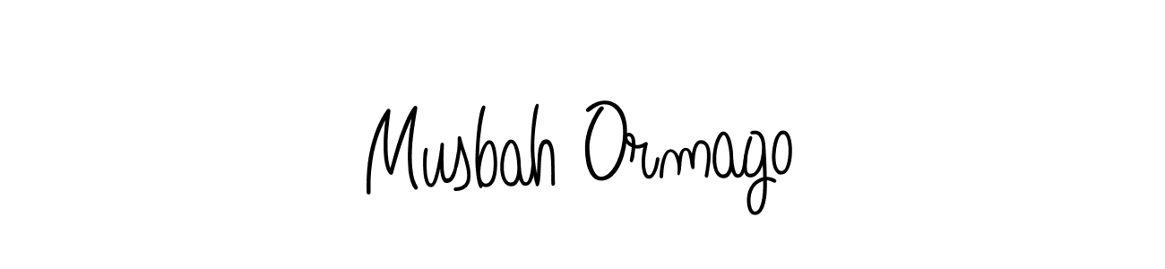 Musbah Ormago stylish signature style. Best Handwritten Sign (Angelique-Rose-font-FFP) for my name. Handwritten Signature Collection Ideas for my name Musbah Ormago. Musbah Ormago signature style 5 images and pictures png