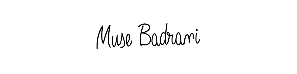 Design your own signature with our free online signature maker. With this signature software, you can create a handwritten (Angelique-Rose-font-FFP) signature for name Muse Badrani. Muse Badrani signature style 5 images and pictures png