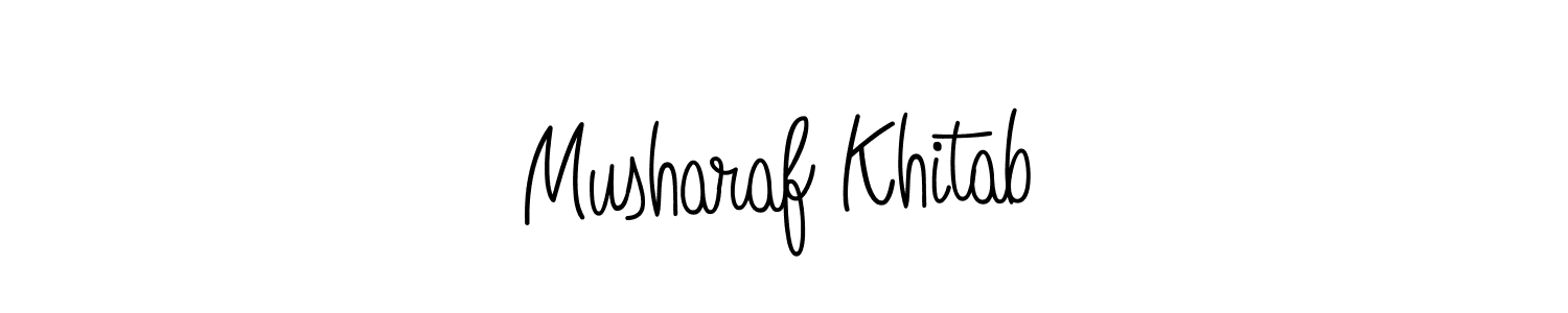 Angelique-Rose-font-FFP is a professional signature style that is perfect for those who want to add a touch of class to their signature. It is also a great choice for those who want to make their signature more unique. Get Musharaf Khitab name to fancy signature for free. Musharaf Khitab signature style 5 images and pictures png