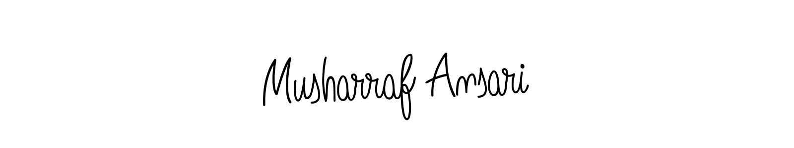 It looks lik you need a new signature style for name Musharraf Ansari. Design unique handwritten (Angelique-Rose-font-FFP) signature with our free signature maker in just a few clicks. Musharraf Ansari signature style 5 images and pictures png