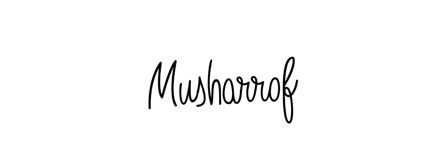 How to Draw Musharrof signature style? Angelique-Rose-font-FFP is a latest design signature styles for name Musharrof. Musharrof signature style 5 images and pictures png