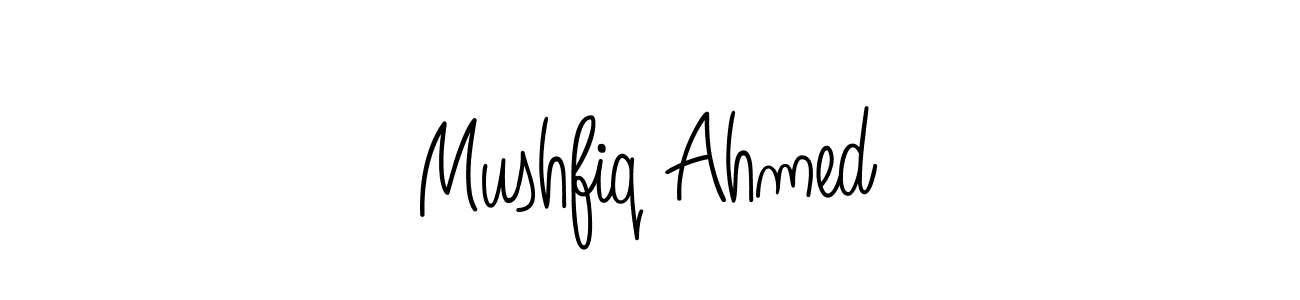 It looks lik you need a new signature style for name Mushfiq Ahmed. Design unique handwritten (Angelique-Rose-font-FFP) signature with our free signature maker in just a few clicks. Mushfiq Ahmed signature style 5 images and pictures png