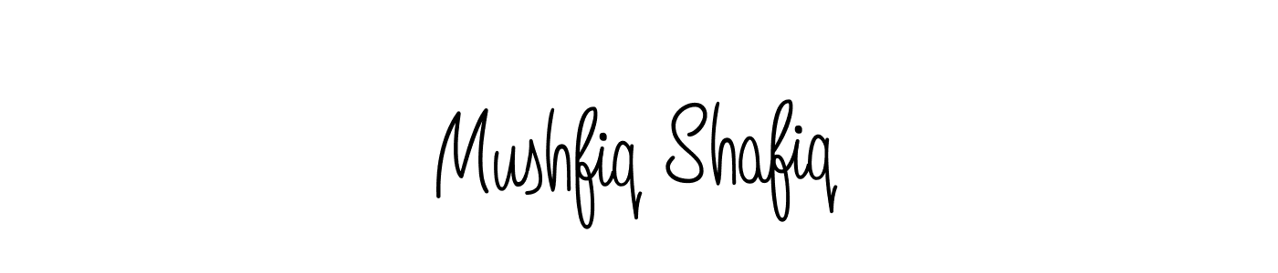 Make a beautiful signature design for name Mushfiq Shafiq. With this signature (Angelique-Rose-font-FFP) style, you can create a handwritten signature for free. Mushfiq Shafiq signature style 5 images and pictures png