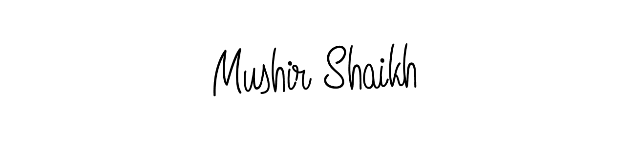 Once you've used our free online signature maker to create your best signature Angelique-Rose-font-FFP style, it's time to enjoy all of the benefits that Mushir Shaikh name signing documents. Mushir Shaikh signature style 5 images and pictures png