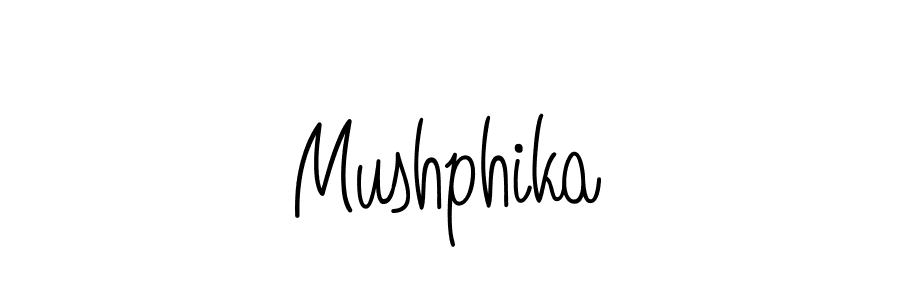 How to make Mushphika signature? Angelique-Rose-font-FFP is a professional autograph style. Create handwritten signature for Mushphika name. Mushphika signature style 5 images and pictures png