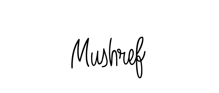 How to Draw Mushref signature style? Angelique-Rose-font-FFP is a latest design signature styles for name Mushref. Mushref signature style 5 images and pictures png