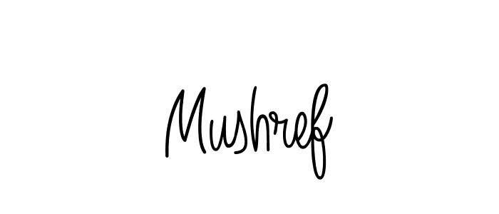 How to Draw Mushref signature style? Angelique-Rose-font-FFP is a latest design signature styles for name Mushref. Mushref signature style 5 images and pictures png