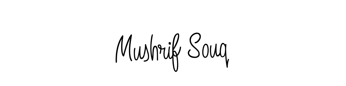 Use a signature maker to create a handwritten signature online. With this signature software, you can design (Angelique-Rose-font-FFP) your own signature for name Mushrif Souq. Mushrif Souq signature style 5 images and pictures png