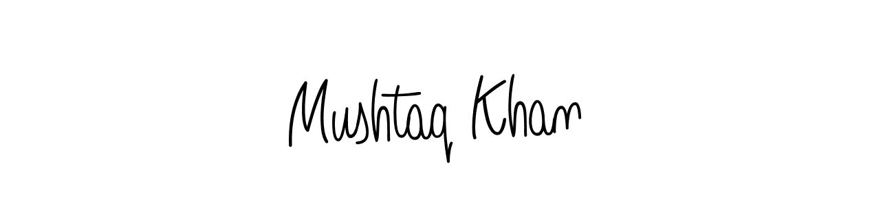 How to make Mushtaq Khan  name signature. Use Angelique-Rose-font-FFP style for creating short signs online. This is the latest handwritten sign. Mushtaq Khan  signature style 5 images and pictures png