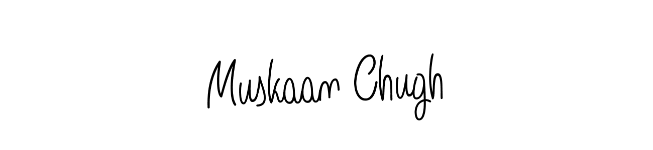 How to make Muskaan Chugh name signature. Use Angelique-Rose-font-FFP style for creating short signs online. This is the latest handwritten sign. Muskaan Chugh signature style 5 images and pictures png