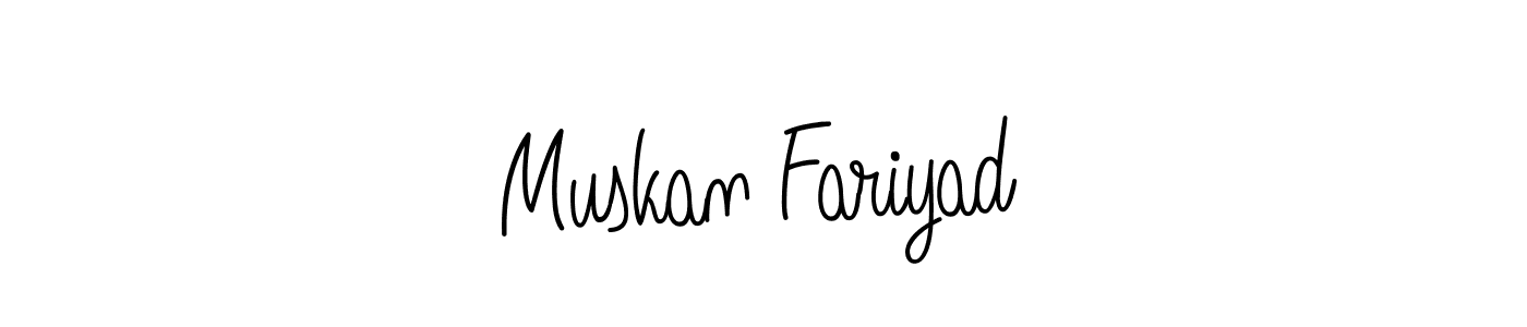 Make a beautiful signature design for name Muskan Fariyad. Use this online signature maker to create a handwritten signature for free. Muskan Fariyad signature style 5 images and pictures png