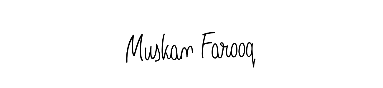 Also we have Muskan Farooq name is the best signature style. Create professional handwritten signature collection using Angelique-Rose-font-FFP autograph style. Muskan Farooq signature style 5 images and pictures png