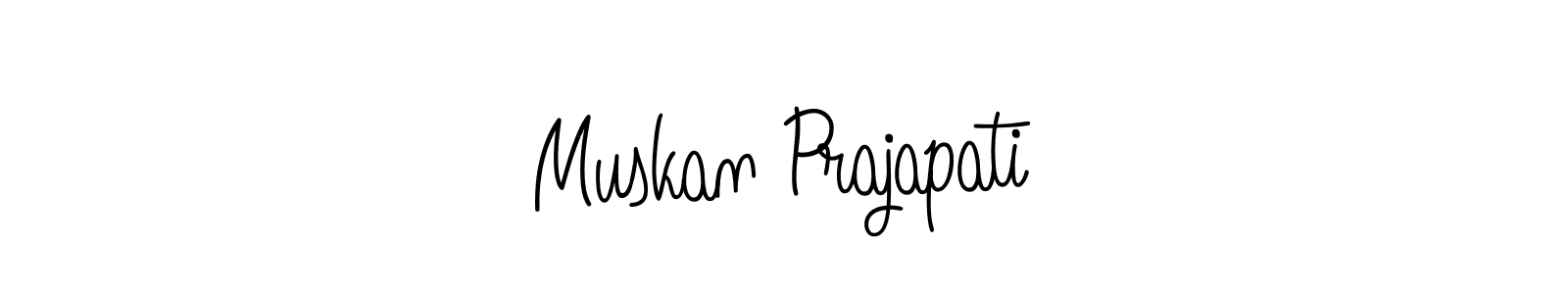 if you are searching for the best signature style for your name Muskan Prajapati. so please give up your signature search. here we have designed multiple signature styles  using Angelique-Rose-font-FFP. Muskan Prajapati signature style 5 images and pictures png