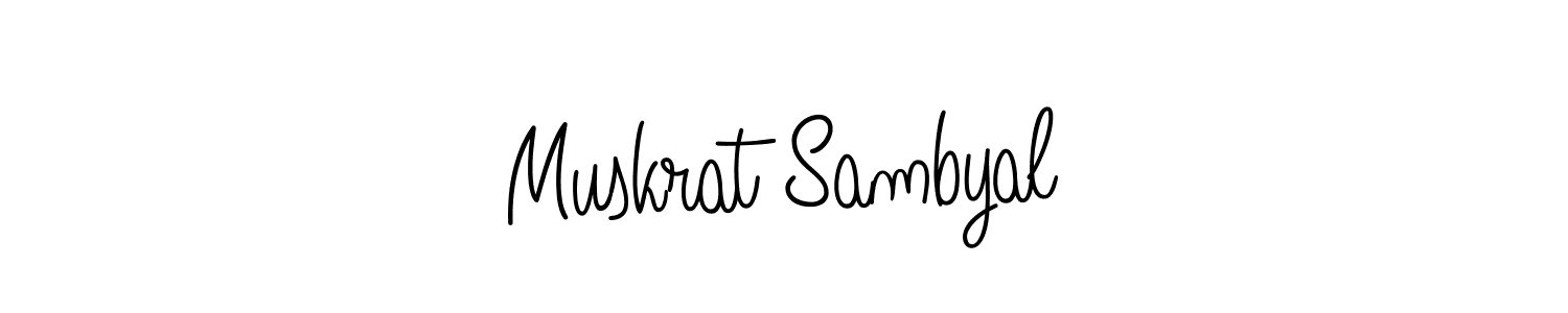 How to Draw Muskrat Sambyal signature style? Angelique-Rose-font-FFP is a latest design signature styles for name Muskrat Sambyal. Muskrat Sambyal signature style 5 images and pictures png