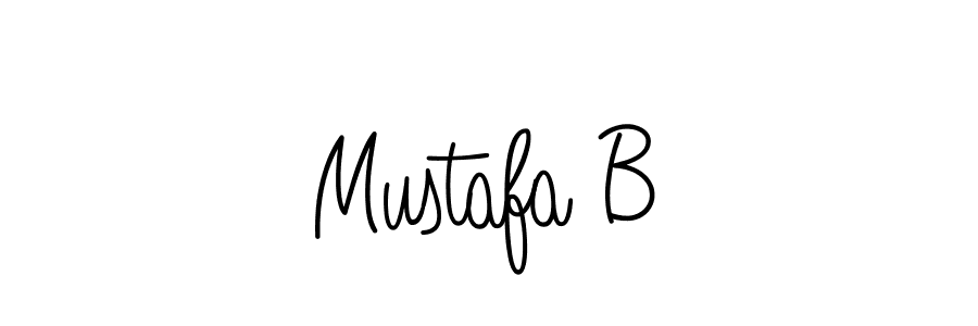 Also we have Mustafa B name is the best signature style. Create professional handwritten signature collection using Angelique-Rose-font-FFP autograph style. Mustafa B signature style 5 images and pictures png