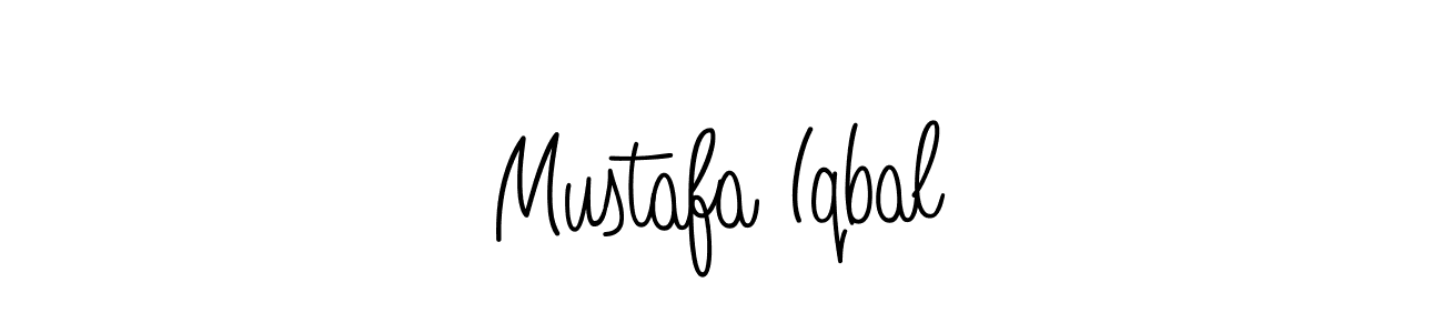The best way (Angelique-Rose-font-FFP) to make a short signature is to pick only two or three words in your name. The name Mustafa Iqbal include a total of six letters. For converting this name. Mustafa Iqbal signature style 5 images and pictures png