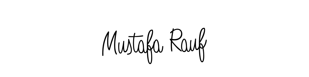 Make a beautiful signature design for name Mustafa Rauf. With this signature (Angelique-Rose-font-FFP) style, you can create a handwritten signature for free. Mustafa Rauf signature style 5 images and pictures png