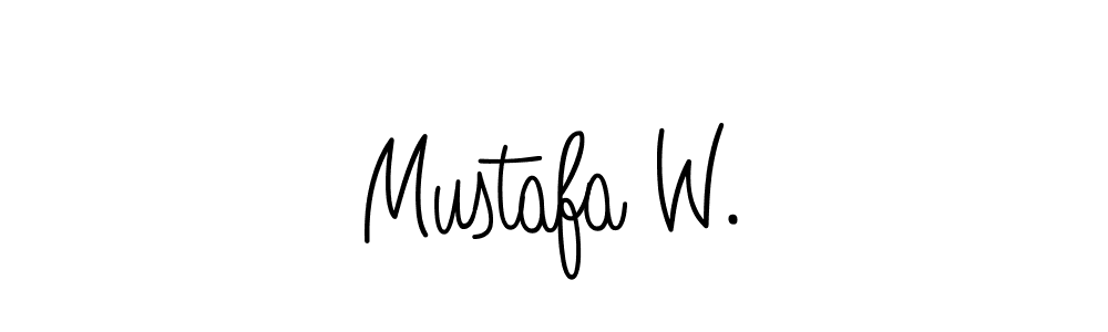 Mustafa W. stylish signature style. Best Handwritten Sign (Angelique-Rose-font-FFP) for my name. Handwritten Signature Collection Ideas for my name Mustafa W.. Mustafa W. signature style 5 images and pictures png