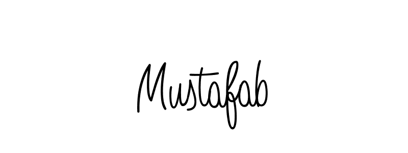 You should practise on your own different ways (Angelique-Rose-font-FFP) to write your name (Mustafab) in signature. don't let someone else do it for you. Mustafab signature style 5 images and pictures png