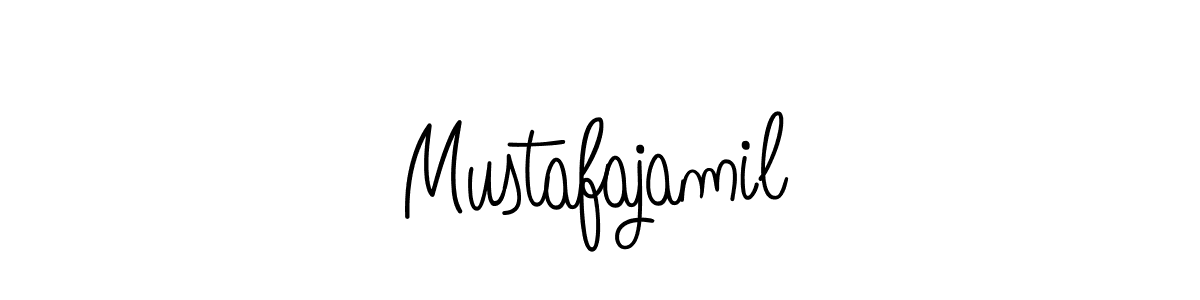 The best way (Angelique-Rose-font-FFP) to make a short signature is to pick only two or three words in your name. The name Mustafajamil include a total of six letters. For converting this name. Mustafajamil signature style 5 images and pictures png