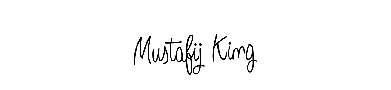 Make a beautiful signature design for name Mustafij King. With this signature (Angelique-Rose-font-FFP) style, you can create a handwritten signature for free. Mustafij King signature style 5 images and pictures png