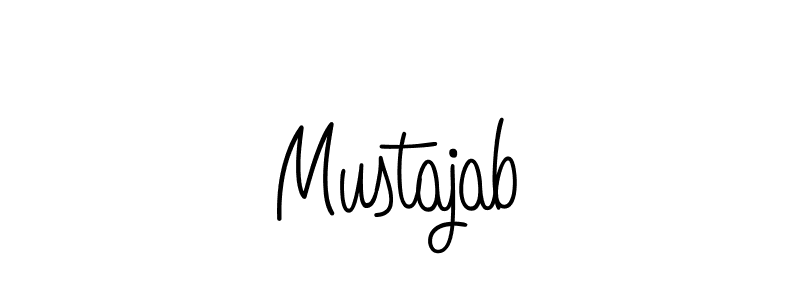 How to make Mustajab name signature. Use Angelique-Rose-font-FFP style for creating short signs online. This is the latest handwritten sign. Mustajab signature style 5 images and pictures png