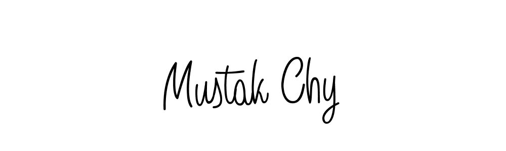 How to make Mustak Chy name signature. Use Angelique-Rose-font-FFP style for creating short signs online. This is the latest handwritten sign. Mustak Chy signature style 5 images and pictures png