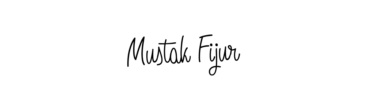 How to make Mustak Fijur signature? Angelique-Rose-font-FFP is a professional autograph style. Create handwritten signature for Mustak Fijur name. Mustak Fijur signature style 5 images and pictures png