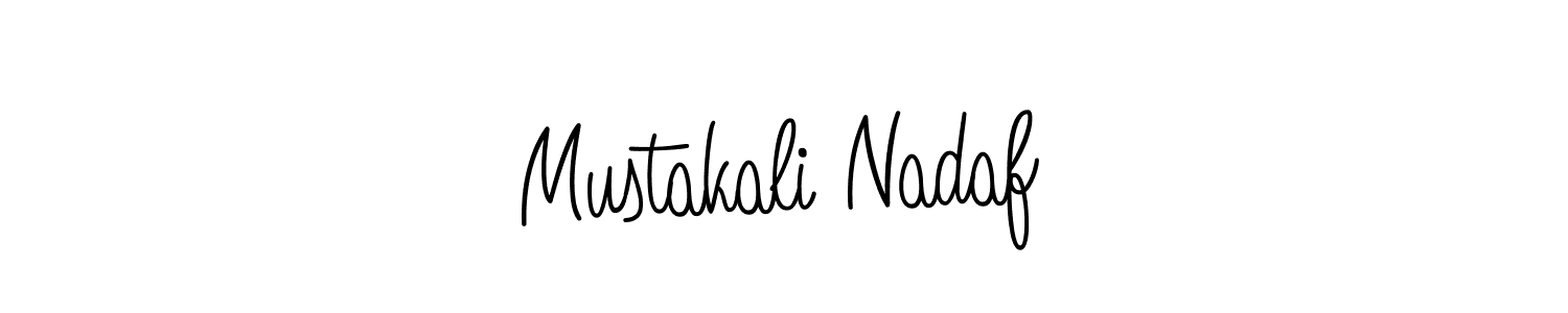 Design your own signature with our free online signature maker. With this signature software, you can create a handwritten (Angelique-Rose-font-FFP) signature for name Mustakali Nadaf. Mustakali Nadaf signature style 5 images and pictures png