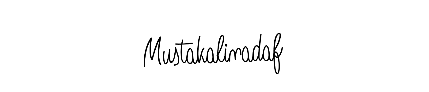 The best way (Angelique-Rose-font-FFP) to make a short signature is to pick only two or three words in your name. The name Mustakalinadaf include a total of six letters. For converting this name. Mustakalinadaf signature style 5 images and pictures png