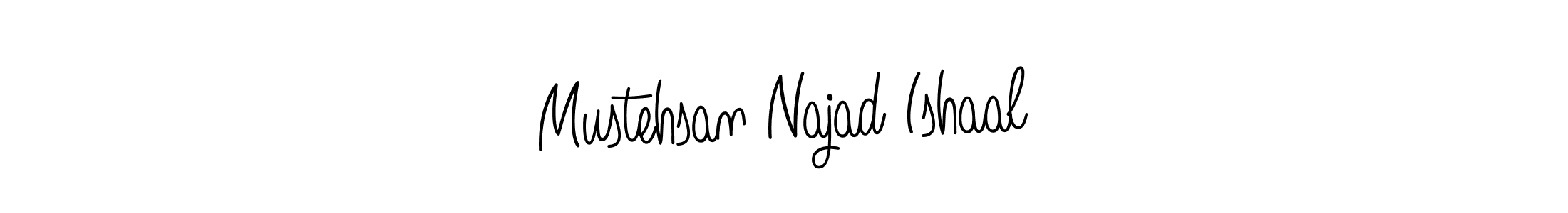 Use a signature maker to create a handwritten signature online. With this signature software, you can design (Angelique-Rose-font-FFP) your own signature for name Mustehsan Najad Ishaal. Mustehsan Najad Ishaal signature style 5 images and pictures png