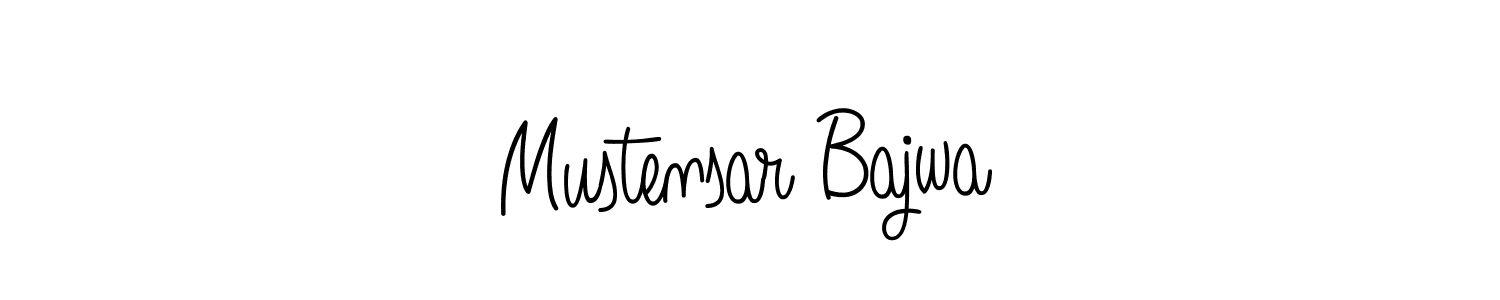 Create a beautiful signature design for name Mustensar Bajwa. With this signature (Angelique-Rose-font-FFP) fonts, you can make a handwritten signature for free. Mustensar Bajwa signature style 5 images and pictures png