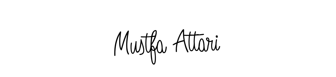 Use a signature maker to create a handwritten signature online. With this signature software, you can design (Angelique-Rose-font-FFP) your own signature for name Mustfa Attari. Mustfa Attari signature style 5 images and pictures png