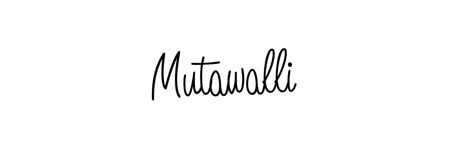 Design your own signature with our free online signature maker. With this signature software, you can create a handwritten (Angelique-Rose-font-FFP) signature for name Mutawalli. Mutawalli signature style 5 images and pictures png