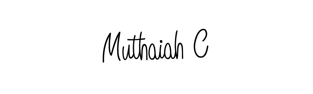 Also we have Muthaiah C name is the best signature style. Create professional handwritten signature collection using Angelique-Rose-font-FFP autograph style. Muthaiah C signature style 5 images and pictures png