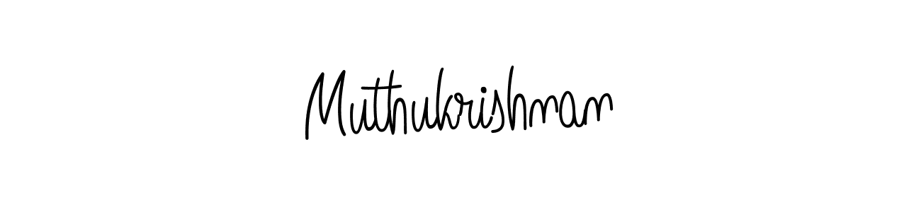 Make a beautiful signature design for name Muthukrishnan. With this signature (Angelique-Rose-font-FFP) style, you can create a handwritten signature for free. Muthukrishnan signature style 5 images and pictures png
